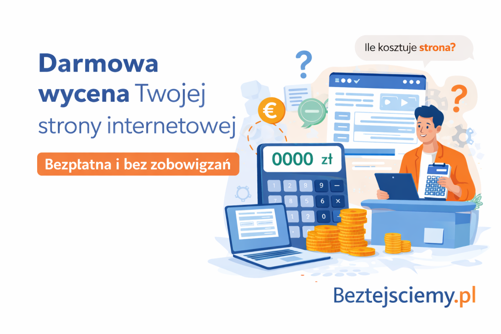 Darmowa wycena strony internetowej w Beztejsciemy.pl – kalkulacja kosztów projektu strony www