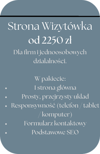 Strona wizytówka dla małej firmy – tworzenie stron internetowych beztejsciemy.pl